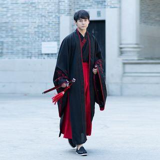Long Open-front Hanfu Coat
