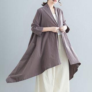 Asymmetric Open-front Jacket