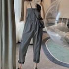 Plain Smocked Jumpsuit