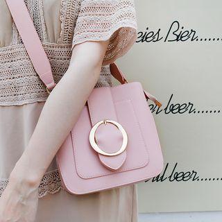 Hoop-accent Bucket Bag