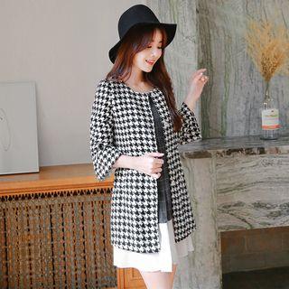 Houndstooth Longline Lady Jacket