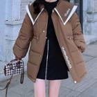 Sailor Collar Padded Zip Coat