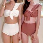 High Waist One Shoulder Bikini