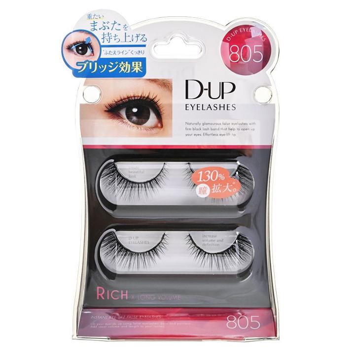 D-up - Rich X Long Volume Eyelash 805 Natura Eyedric 2 Pairs