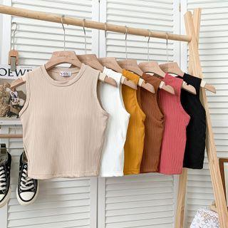 Plain Crop Tank Top In 6 Colors