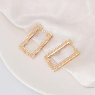 Rectangle Drop Earring 1 Piar - Gold - One Size