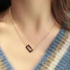 Geometric Pendant Necklace As Shown In Figure - One Size