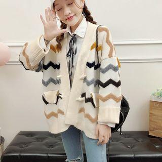 Zigzag Toggle Cardigan