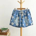 Smile Printed Shorts One Size