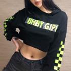 Checkerboard Panel Sweatshirt