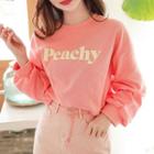 Peachy Printed Sweatshirt