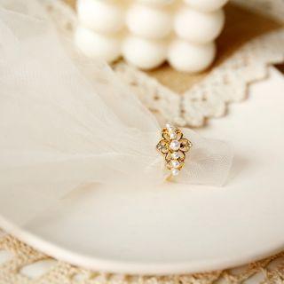 Faux Pearl Ring 6254 - Ring - One Size