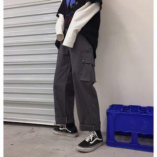 Couple Matching Cargo Wide Leg Pants