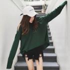 Open Back Sweatshirt