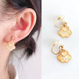 Cat Paw Alloy Dangle Earring