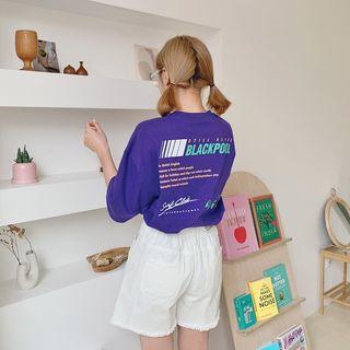 Letter Back Boxy-fit T-shirt