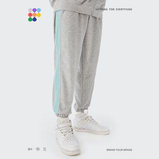 330g Colorblock Loose Jogger Pants