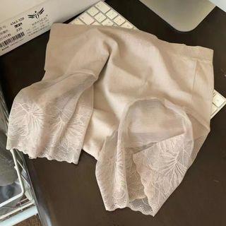 Set Of 3: Panties Set Of 3 - Black & Almond & Khaki - One Size