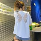 Cut-out Butterfly Long Shirt
