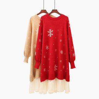 Snowflake Sweater Dress