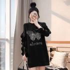 Rhinestone Butterfly Sweatshirt