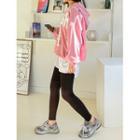 Contrast-panel Cotton Leggings