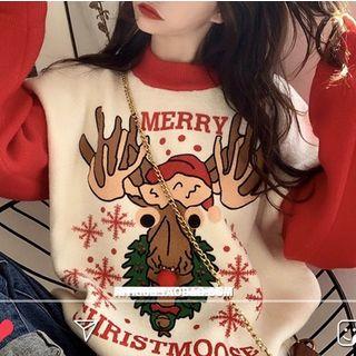 Christmas Print Pullover