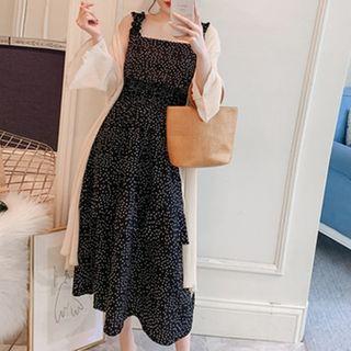 Set: Light Jacket + Sleeveless Midi Dress