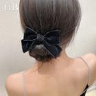 Velvet Bow Hair Tie As Shown In Figure - One Size