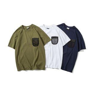 Short-sleeve Mesh Pocket T-shirt