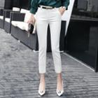Cropped Fitted Dress Pants