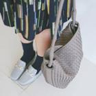 Woven Faux-leather Hobo Bag