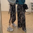 Zebra Print Midi A-line Skirt / Wide-leg Pants