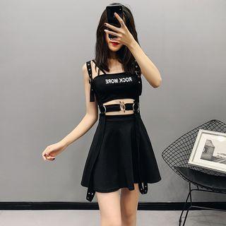 Jumper Skirt With Suspender
