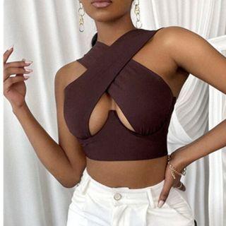 Crisscross Crop Tank Top