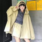 Hooded Long Jacket / Wide Leg Shorts