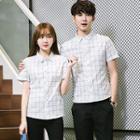 Couple Matching Check Short-sleeve Shirt