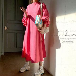 Long Sweatshirt Dress With Sash