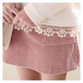 Band-waist Dual-pocket Skirt
