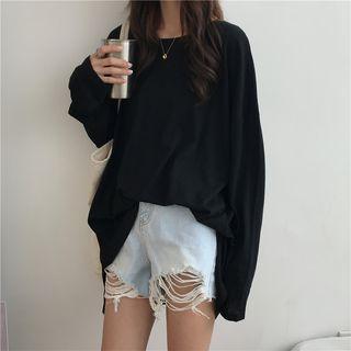 Long-sleeve Oversize Long Top