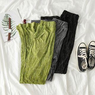 Glitter Straight-leg Pants