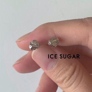 Alloy Sterling Silver Ear Stud 1 Pair - Stud Earring - 925 Silver Needle - Silver - One Size