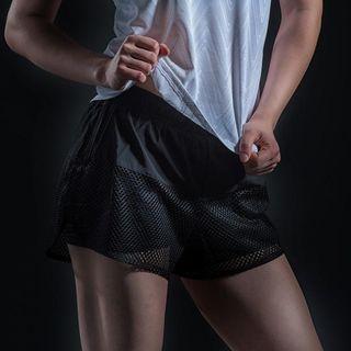 Sport Mesh Layered Shorts