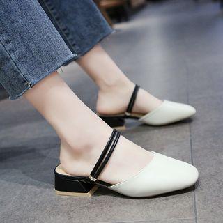 Low-heel Two-way Mules