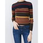 Color-block Ribbed Sweater