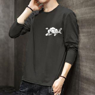 Short-sleeve Cloud Print T-shirt / Long-sleeve T-shirt