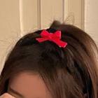 Bow Resin Hair Clip Red - One Size
