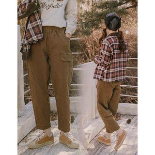 Waistband Baggy Cotton Pants