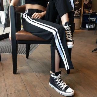 Zipper-hem Wide-leg Pants