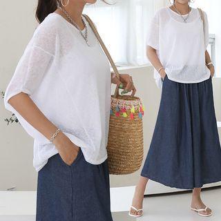 Dolman-sleeve M Lange T-shirt